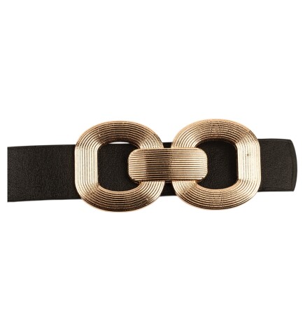 Paçuli Moda Bağ Tokalı İkili set siyah_taba Kadın Kemeri