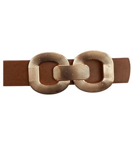 Paçuli Moda Bağ Tokalı Taba Kadın Kemeri