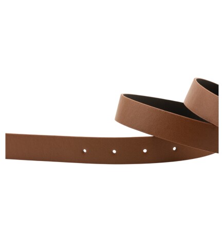 Paçuli Moda Çift D Tokalı İkili Set Siyah_Taba Kadın Kemeri