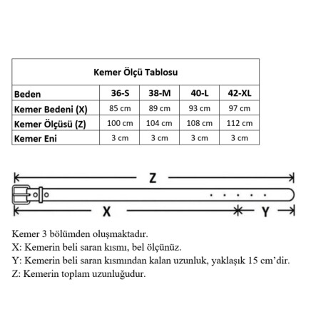 Paçuli Moda Çift D Tokalı Siyah Kadın Kemeri