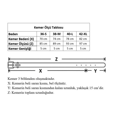 Paçuli Moda D Tokalı Kadın Kemeri
