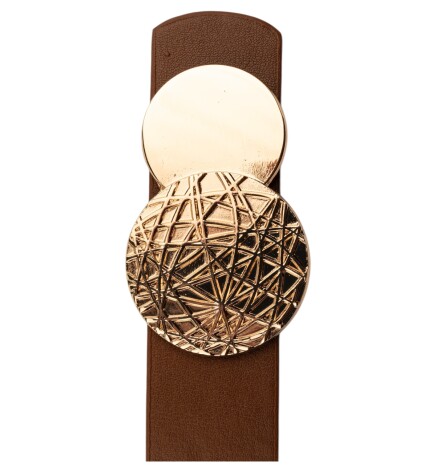 Paçuli Moda Desenli Yuvarlak Tokalı 4lü Set Kadın Kemeri