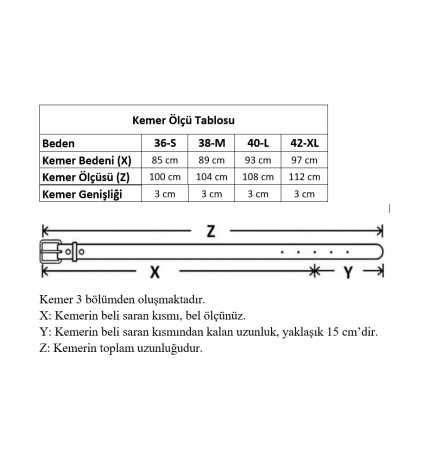 Paçuli Moda Fil Tokalı Kadın Kemeri