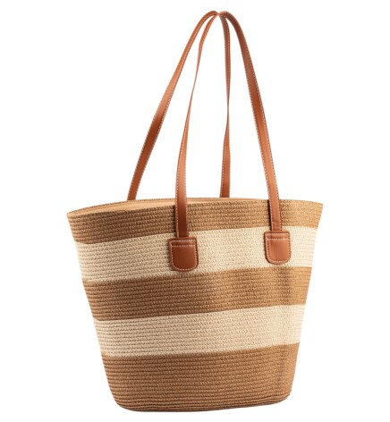 Paçuli Moda Hasır Örme Omuz Çantası