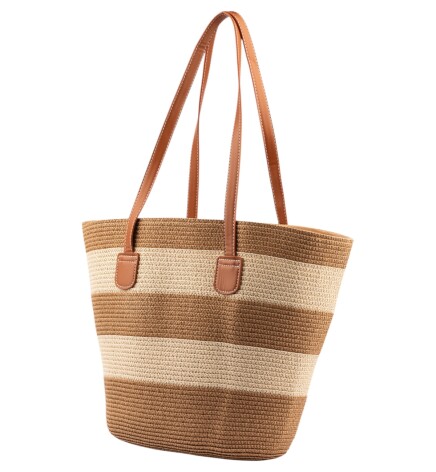 Paçuli Moda Hasır Örme Omuz Çantası