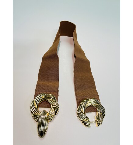 Paçuli Moda Kadın Burgu Tokalı Lastikli Kemer 20094