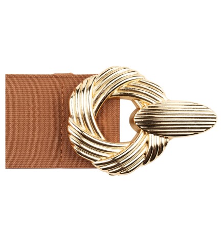 Paçuli Moda Kadın Burgu Tokalı Lastikli Kemer 20094