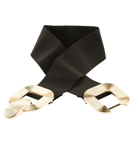 Paçuli Moda Kadın Çizgili Tokalı Lastikli Kemer 20101