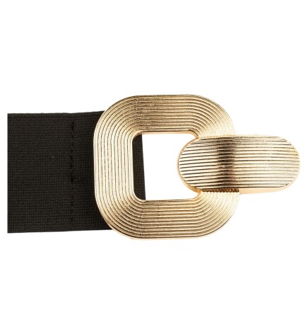 Paçuli Moda Kadın Çizgili Tokalı Lastikli Kemer 20101