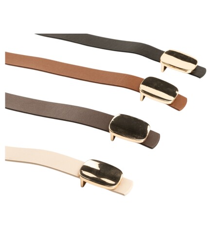 Paçuli Moda Parlak Kare Tokalı 4lü Set Kadın Kemeri