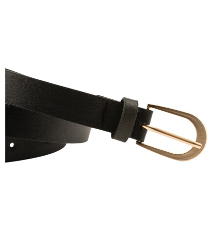 Paçuli Moda Sade Tokalı Siyah Kadın Kemeri