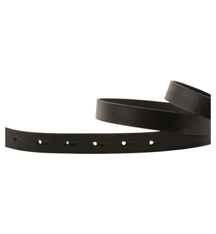 Paçuli Moda  Zincir Desenli Çift Halka Tokalı Siyah Kadın Kemeri