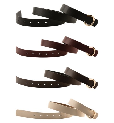 Pimli C Tokalı Siyah_kahverengi_bordo_bej Kadın Kemeri