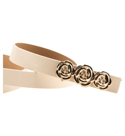 Paçuli Moda GÜL Tokalı Bej Kadın Kemeri